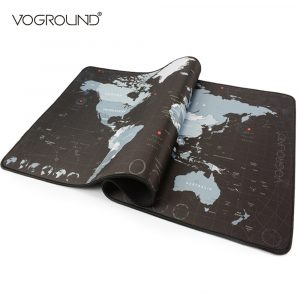 Large Mouse Pad New World Map Gaming Mousepad Anti-slip Locking Edge Waterproof Natural Rubber Desk Mouse Mat